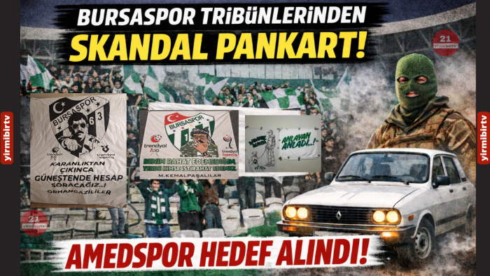 Bursaspor Tribünlerinden Skandal Pankart: Amedspor Hedef Alındı